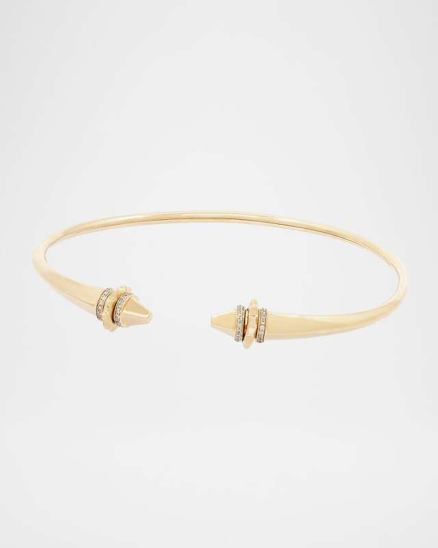 Hab El Hayl Origins 18K Yellow Gold Diamond Bangle
